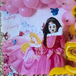 Disney Aurora Princess Dress. Pink and Gold Princess Costume